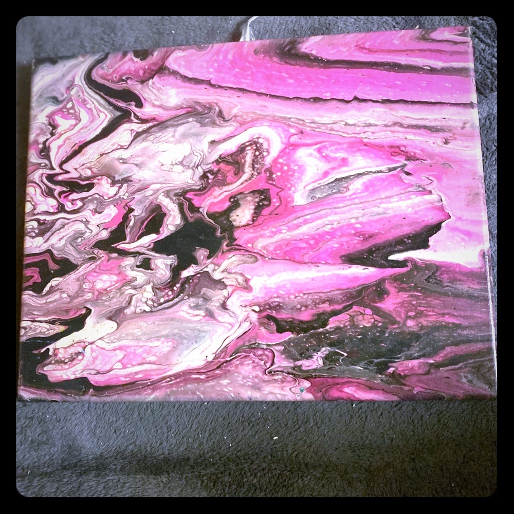Acrylic pour painting 11x14